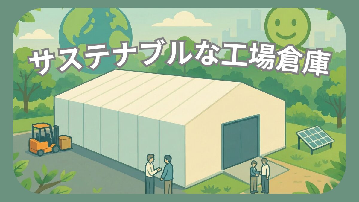 テントで実現するサステナブルな工場倉庫とは？