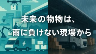 物流の未来は「雨に負けない現場」から始まる