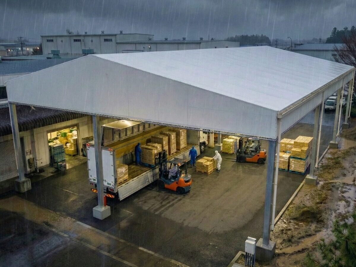 上屋テント 正方形1